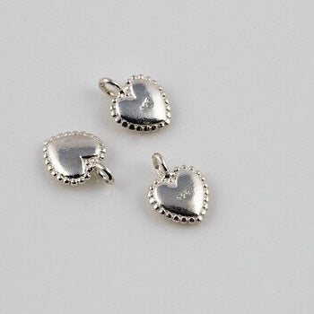 [ 925 Sterling silver ] 925 Silver Heart Pendant, 1pcs