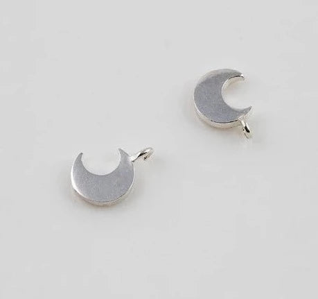 [ 925 Sterling silver ] 925 Silver Crescent Moon Pendant, 1ps