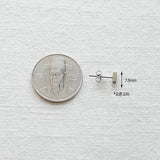 SG.393 // Surgical Steel Mini Square Ear Post , 2pc / 8-8924-01