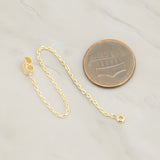 Chain with Butterfly Earnut and End Loop, 2 Pc (BA.287)