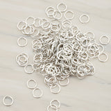 Glossy Plated Brass Open Jump Rings, 24 Gauge, 200 Pc (BA.107)