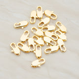 Small Narrow Lobster Clasp, 8 Pc (BA.153)