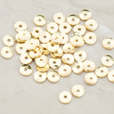 Small Curved Round Disc Spacer Beads, 10 Pc (BA.177)