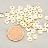 Small Curved Round Disc Spacer Beads, 10 Pc (BA.177)