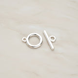 Simple Round Smooth Toggle and Bar Clasp, 1 Set (BA.211)