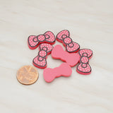 Ribbon Bow Flat Back Cabochon, 10 Pc (CB.008)