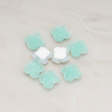 Persimmon Flower Flat Back Cabochon, 6 Pc (CB.010)