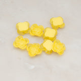 Persimmon Flower Flat Back Cabochon, 6 Pc (CB.010)