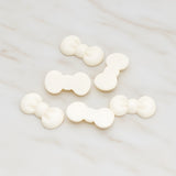 Rounded Ribbon Bow Flat Back Cabochon, 10 Pc (CB.019)