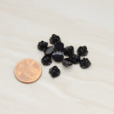 Tiny Rose Flower Flat Back Cabochon, 10 Pc (CB.053)