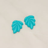Bubble Leaf Flat Back Cabochon, 6 Pc (CB.06)