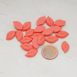 Textured Leaf Flat Back Cabochon, 10 Pc (CB.110)