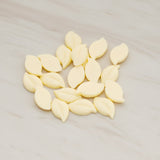 Textured Leaf Flat Back Cabochon, 10 Pc (CB.110)