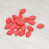 Textured Leaf Flat Back Cabochon, 10 Pc (CB.110)