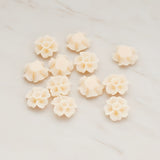 Chrysanthemum Flower Flat Back Cabochon, 6 Pc (CB.138)