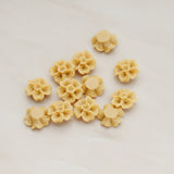 Chrysanthemum Flower Flat Back Cabochon, 6 Pc (CB.138)