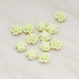 Chrysanthemum Flower Flat Back Cabochon, 6 Pc (CB.138)
