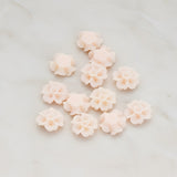 Chrysanthemum Flower Flat Back Cabochon, 6 Pc (CB.138)