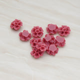 Chrysanthemum Flower Flat Back Cabochon, 6 Pc (CB.138)