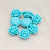 Dolly Rose Flower Flat Back Cabochon, 4 Pc (CB.147)
