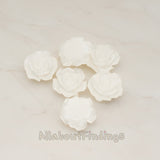 Angelique Rose Flower Flat Back Cabochon, 4 Pc (CB.157-01)