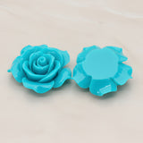 Angelique Rose Flower Flat Back Cabochon, 2 Pc (CB.157-07)