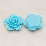 Angelique Rose Flower Flat Back Cabochon, 2 Pc (CB.157-07)