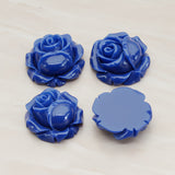 Rose Flower Flat Back Cabochon, 4 Pc (CB.176-02)