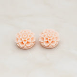 Mum Flower Flat Back Cabochon, 2 Pc (CB.177-08)