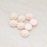 Small Mum Flower Flat Back Cabochon, 6 Pc (CB.177)