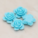 Rose Flower Flat Back Cabochon, 2 Pc (CB.189)