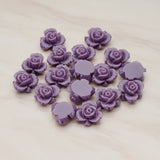 Tiny Rose Flower Flat Back Cabochon, 6 Pc (CB.200-03)