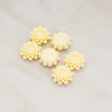 Small Sunflower Flat Back Cabochon, 4 Pc (CB.203-02)