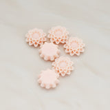 Small Sunflower Flat Back Cabochon, 4 Pc (CB.203-02)
