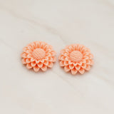 Large Sunflower Flat Back Cabochon, 2 Pc (CB.203)