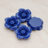 Pansy Flower Flat Back Cabochon, 2 Pc (CB.204)