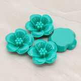 Pansy Flower Flat Back Cabochon, 2 Pc (CB.204)