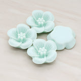 Pansy Flower Flat Back Cabochon, 2 Pc (CB.204)