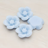 Pansy Flower Flat Back Cabochon, 2 Pc (CB.204)