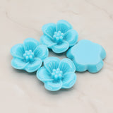 Pansy Flower Flat Back Cabochon, 2 Pc (CB.204)