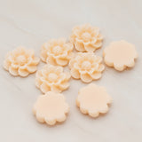 Dandelion Flower Flat Back Cabochon, 4 Pc (CB.213)