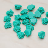 Full Bloom Rose Flower Flat Back Cabochon, 6 Pc (CB.214-02)