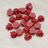 Full Bloom Rose Flower Flat Back Cabochon, 6 Pc (CB.214-02)