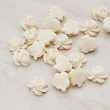 Full Bloom Rose Flower Flat Back Cabochon, 6 Pc (CB.214-02)