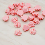 Full Bloom Rose Flower Flat Back Cabochon, 6 Pc (CB.214-02)