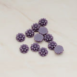 Dandelion Flower Flat Back Cabochon, 6 Pc (CB.501)