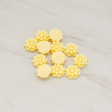 Dandelion Flower Flat Back Cabochon, 6 Pc (CB.501)