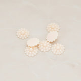 Bubble Flower Flat Back Cabochon, 6 Pc (CB.502)