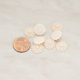 Bubble Flower Flat Back Cabochon, 6 Pc (CB.502)