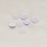 Bubble Flower Flat Back Cabochon, 6 Pc (CB.502)